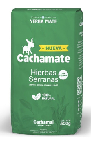 Yerba Mate Cachamate Hierbas Cuyanas X 500 Gs