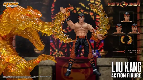 Action Figure Liu Kang Mortal Kombat Exclusivo Boneco Storm