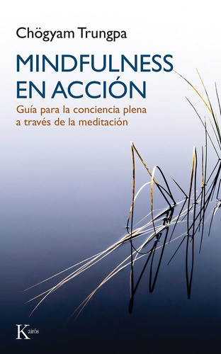 Mindfulness en acción: Guía para la conciencia plena a través de la meditación, de Trungpa, Chögyam. Editorial Kairos, tapa blanda en español, 2016