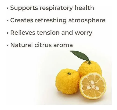 Aceite Esencial De Yuzu 5 Ml Puro, Terapéutico, Sin Diluir