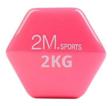 Imagen 5 de 9 de Mancuerna 2kg. Pesa Recubierta En Goma Importadas