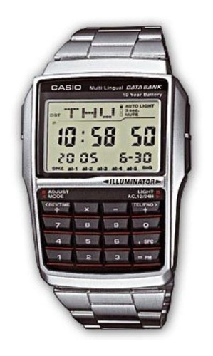 Relogio Casio Dbc 32d Aço Databank 25 Calculadora Nf Dbc32