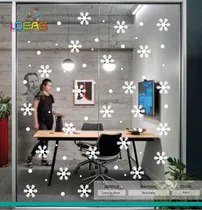Comprar Copos De Nieve Navideños Reutilizables Para Cristales 70pz 