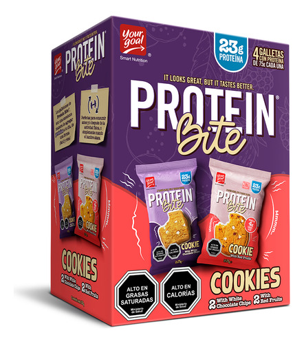 Your Goal 4 Protein Bite Cookie Variety Box