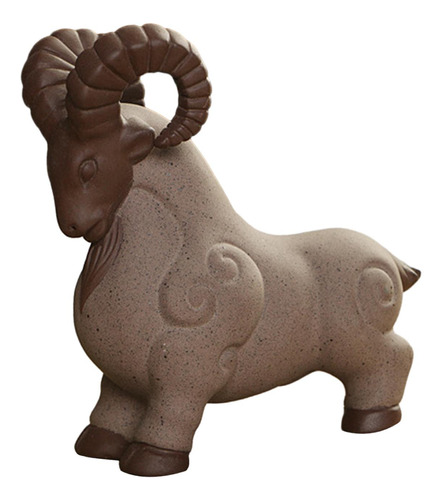 Cerámica Arcilla Mini Cabra Escultura Té Mascota Chivo