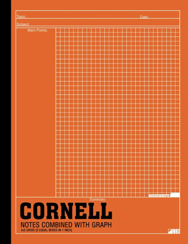 Libro: Notas Cornell Combinadas Com Gráfico: Uma Combinação
