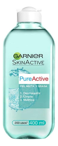 Garnier Agua Micelar Pureactive Par Piel Mixta O Grasa 400ml