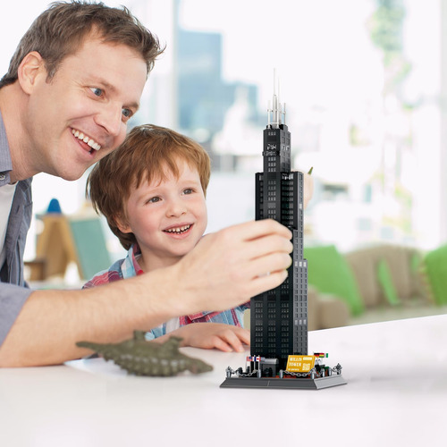 Caximsy Willis Tower Chicago Arquitectura Modelo Conjuntos D