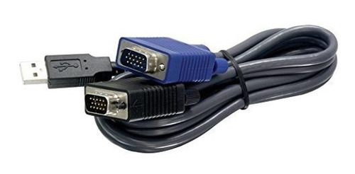 Trendnet 2-en-1 Usb Vga Cable Kvm, Tk-cu06, Vga / Svga Hdb D