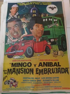minguito y anibal contra los fantasmas Afiche De Cine Original 1596-mingo Y Anibal En La Mansion