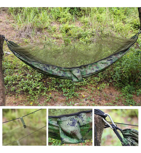 Hamaca Con Mosquitera Para Acampar Al Aire Libre