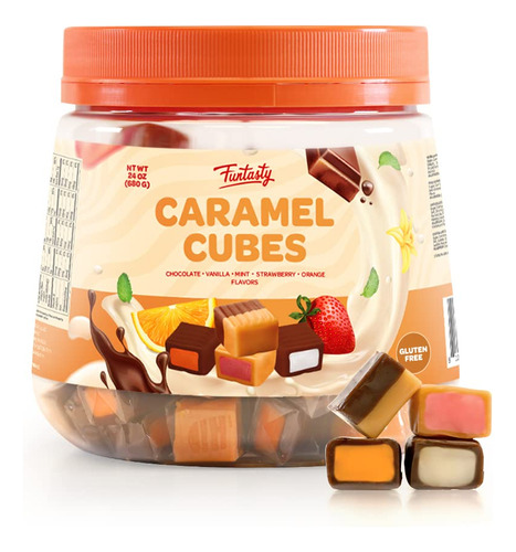 Funtasty Caramelos En Cubos De Caramelo, Sabores Surtidos, S