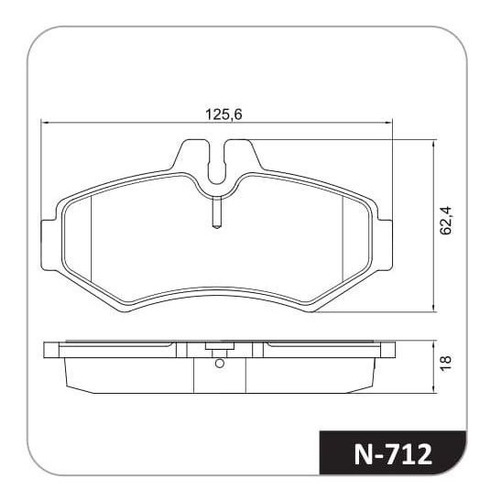 Juego Pastillas Freno X 4 Para Mercedes-benz Sprinter 00/01