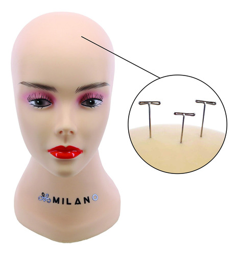 Peluca Styling Head Milano Collection 12, Silicona Duradera,
