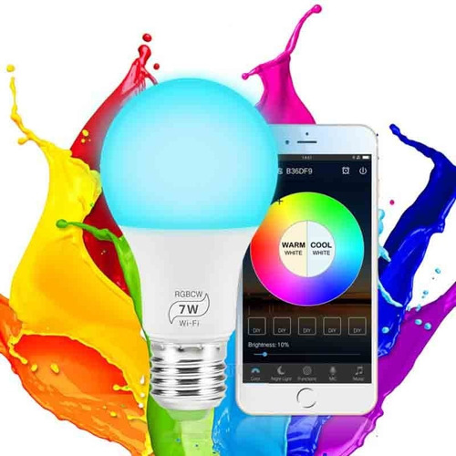 Domotica Wifi Foco Luz Led Yeelight Rgbw Multicolor 7w Led