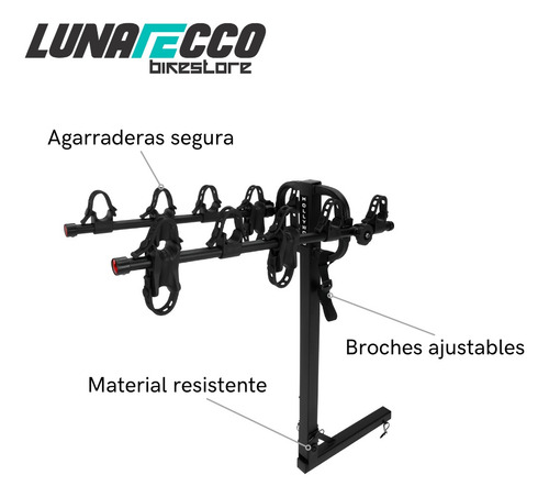 Rack Tiron Portabicicletas Hollywood 3 Bicicletas Original