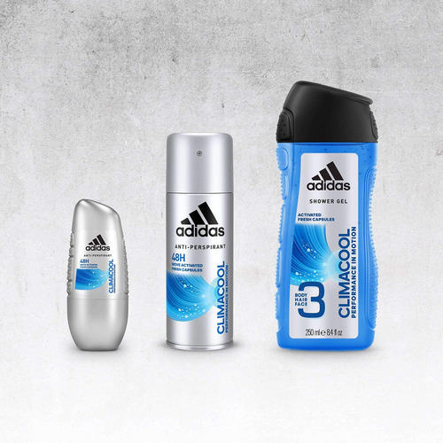 Gel De Ducha, Champú 3 En 1, adidas Climacool, 400 Ml, Azul