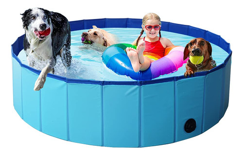 4vwin Piscina Plegable Para Perros Y Mascotas, Piscina Grand