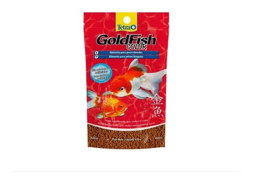 Tetra Goldfish Color Pellets 40g - Alimento Peces Agua Fria