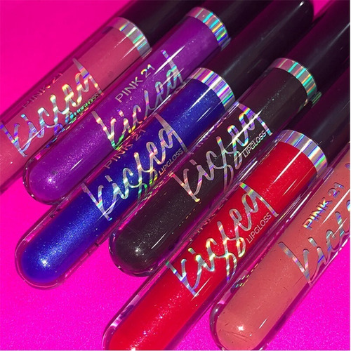 Imagen 3 de 7 de Ink 21 Labial Liquido Diamond Kissed Lipgloss Con Glitter
