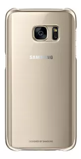 Case Samsung Clear Cover Para Galaxy S7 Edge Gold