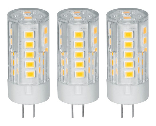 Kit De 3 Focos Led Tipo Cápsula, Base G4 Luz Cálida