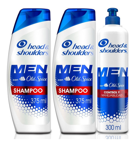  Kit 2 Shampoo + Crema De Peinar Head&shoulders Men Old Spice 1050ml