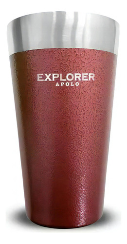 Vaso Térmico Explorer Acero Inoxidable Frio Calor 473 Ml Bordó