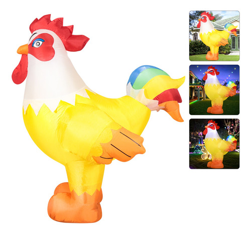 Inflables Decoraciones Gallo Animales Lindo Pollo 180 Cm