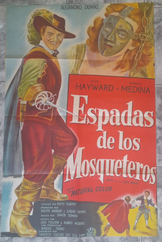 Afiche Or. Espadas De Los Mosqueteros-louis Hayward