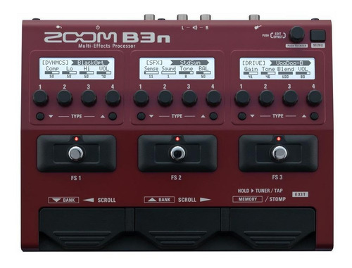 Pedalera De Efecto Zoom B3n Para Bajo Electrico Buen Sonido