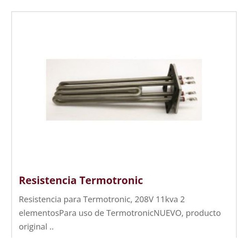 Resitencia Termotronic