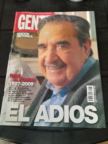 Revista Gente Muerte Alfonsin 07 04 2009 N2281 (Usado)