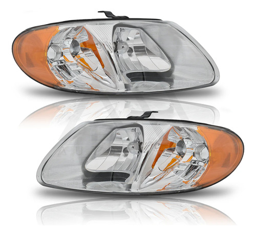 Faros Chrysler Voyager Town And Country 2001-2007 Cromo