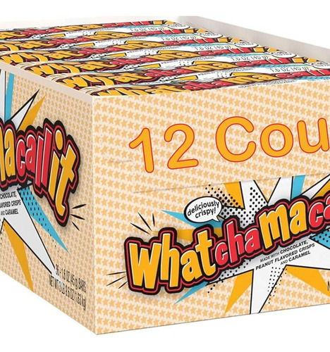 Barritas Caramelo Whatchamacallit 1.6 Oz (12 Pzas)