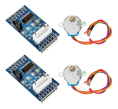 Devmo 2 Set 28byj-48 Motor Paso A Paso Dc 5 V + Mdulo De Pru