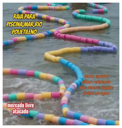 Raia Para  Demarcações Que Flutua Piscina Lago Kit C/25mts