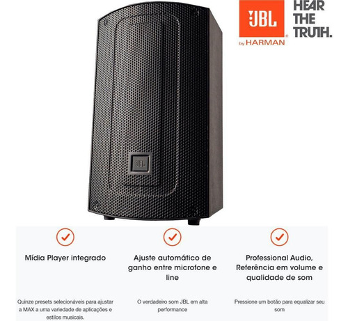 Caixa Ativa Jbl Max 12 350w Rms Bluetooth Usb