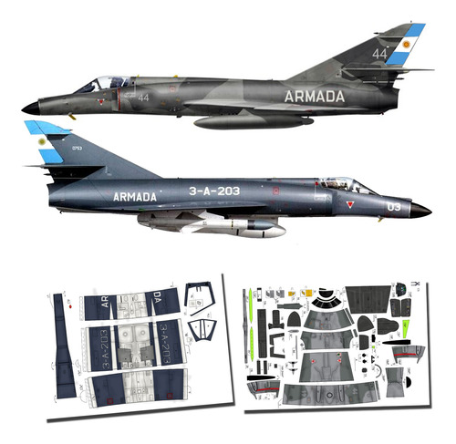 Super Etendard+ Modernise  1.33 Papercraf Vectorial Superior