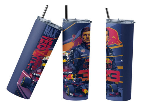 Termo Botella Térmica F1 Auto Max Verstappen Formula 1