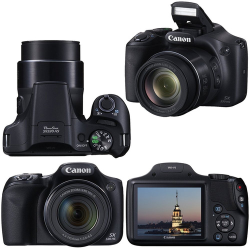 Camara Canon Powershot Sx530 Hs Full Hd 16 Mp Wifi 6 Cuotas 