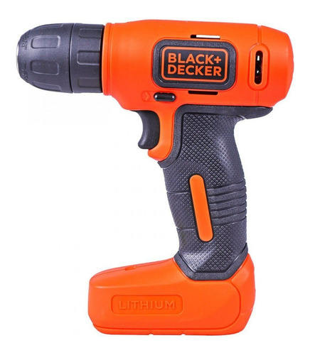 Furadeira e Parafusadeira Sem Fio 10mm Black Decker, Modelo LD008K31, Kit Furadeira com Maleta de Ferramentas e 32 Acessórios, 8V, 1 Carregador, Bivolt