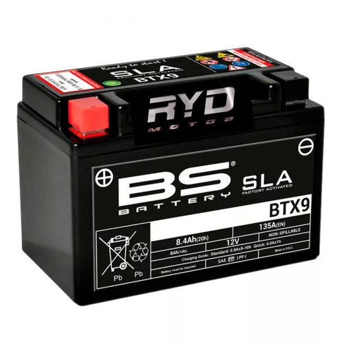 Batería Btx9 = Ytx9-bs Suzuki Gsx 400 Bs Battery Ryd