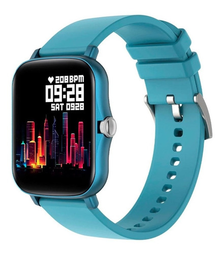 Imagen 4 de 10 de Smartwatch Colmi P8 Plus 1.69 Blue, Malla Blue De Silicona