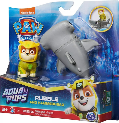 Set Paw Patrol Aqua Pups Con Figura Marina Sharif Express