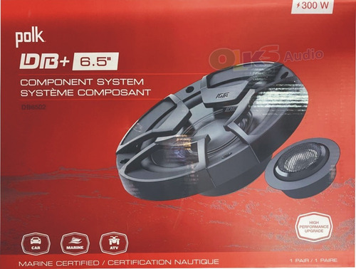 Set De Medios Marino 6.5 2 Vías 100w. Rms Polk Audio Db6502