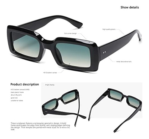 Lentes De Sol Zioriood Rectangulares Para Hombre