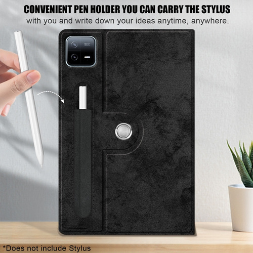 Funda Inteligente Con Soporte Negro Para Xiaomi Pad 6/6 Pro
