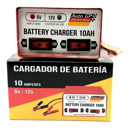 Cargador De Batería 6v Y 12v Para Auto Y Moto