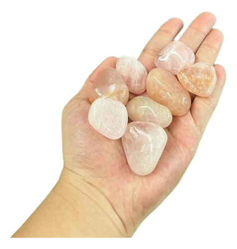 Pedra Rolada Quartzo Rosa 3 A 4 Cm Pacote 200g